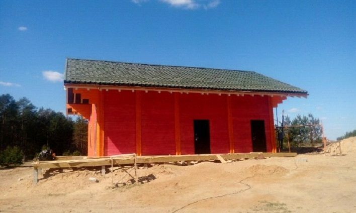 Готовый объект с использованием Holzwachs Lasur 