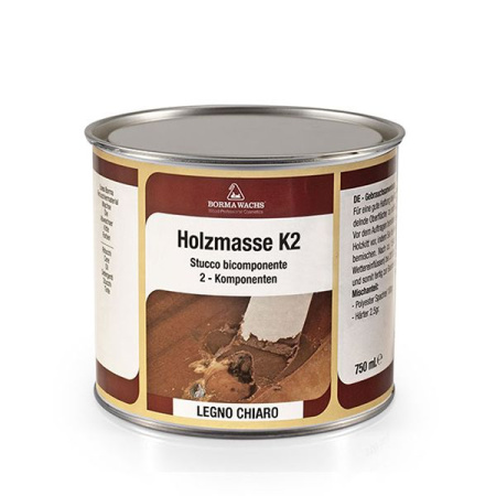 Двухкомпонентная полиэфирная шпатлевка для древесины HOLZMASSE 2K