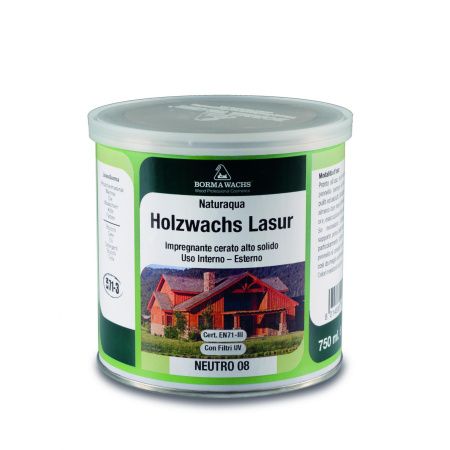 Декоративная восковая лазурь на водной основе NATURAQUA HOLZWACHS LASUR